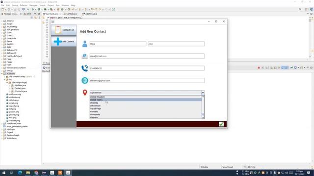 java contacts management system desktop application in java with soruce code || Thinkswithyou смотреть онлайн