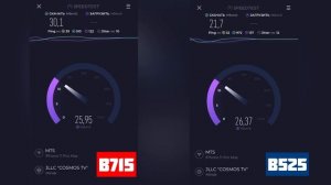 Сравнение СКОРОСТИ Huawei B525 и B715 - отличие 4G роутеров 6 и 9 категории LTE - SPEEDTEST