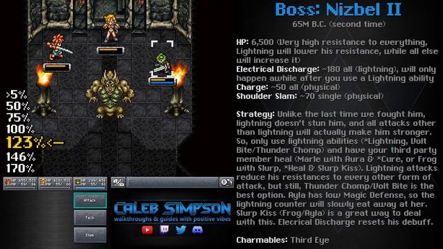 Chrono Trigger Walkthrough 17: Unnatural Selection? (Tyrano Lair: Nizbel 2, Azala, Black Tyrano) смотреть онлайн
