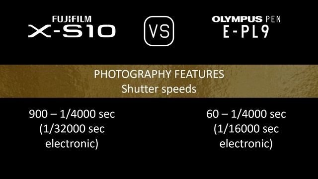 Fujifilm X-S10 vs. Olympus PEN E-PL9: A Comparison of Specifications смотреть онлайн
