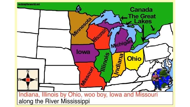 Midwestern United States Geography Song & Video: Rocking the World смотреть онлайн