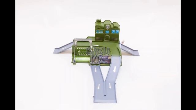 BAZUMI / Игрушечная парковка гараж, серия армия "Военная база" смотреть онлайн