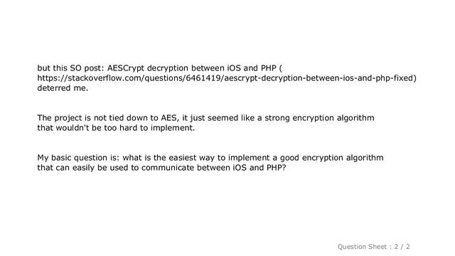 iOS : PHP iOS AES Encryption смотреть онлайн