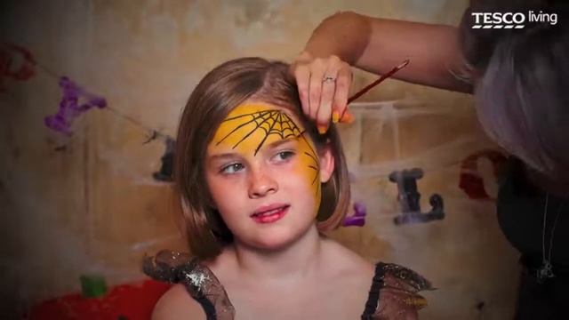 Halloween face-painting: Spider's web | Tesco смотреть онлайн