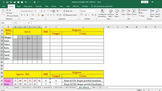 Cara Buat KALENDER PENDIDIKAN Praktis Otomatis смотреть онлайн