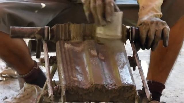 Изготовление кровля для крыши черепица из глины своими руками смотреть онлайн