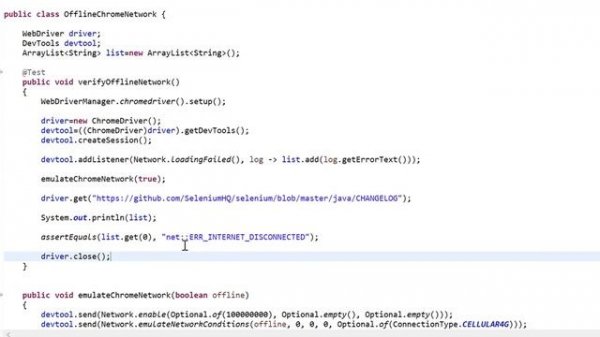 How to Emulate Network(Online and Offline Network) in Chrome browser