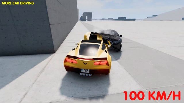 Chevrolet Corvette VS Mercedes Benz S ?200 KM/H ? BEAMNG DRIVE смотреть онлайн