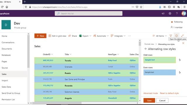 SharePoint List View and Column Formatting using OOTB Feature | SharePoint List Formatting. смотреть онлайн