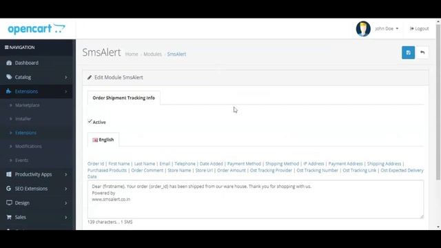 Shipment Tracking SMS in Opencart 3 смотреть онлайн
