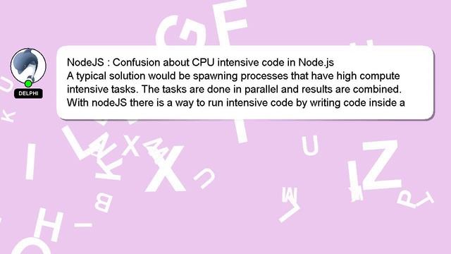 NodeJS : Confusion about CPU intensive code in Node.js смотреть онлайн