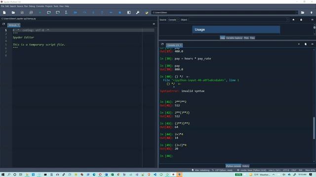 Python 003: The assignment statement and arithmetic. смотреть онлайн