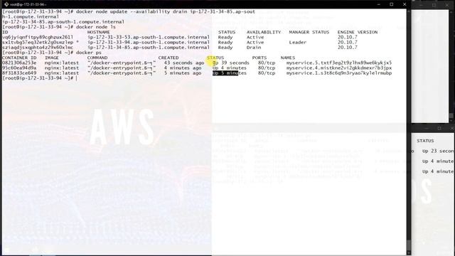 20 Docker - Swarm Drain and Active смотреть онлайн