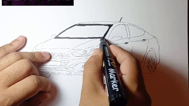 Hyundai / Solaris / Drawing car / HOW TO DRAW A CAR смотреть онлайн