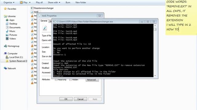 Change file extension or file type easily with console app смотреть онлайн