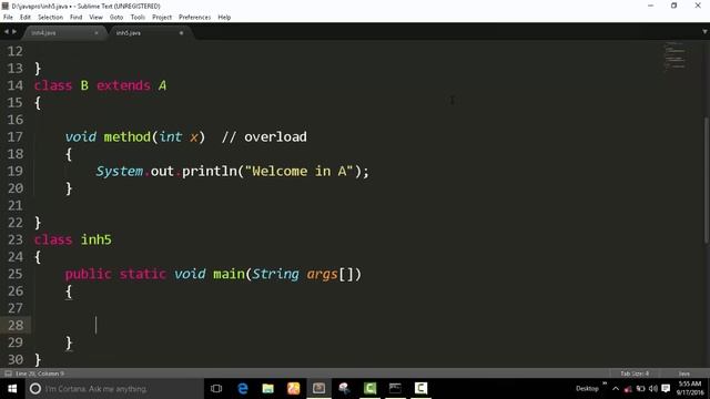 Solution of override method in java program? смотреть онлайн