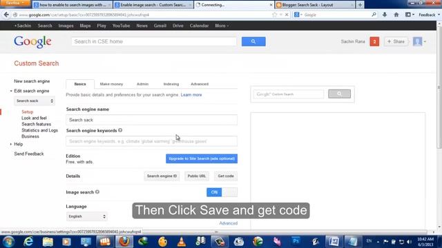How To Enable Image Search In Google Custom Search Engine(CSE) -Blogging Tutorial смотреть онлайн