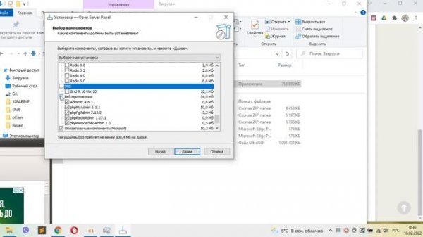 Установка Open Server Panel