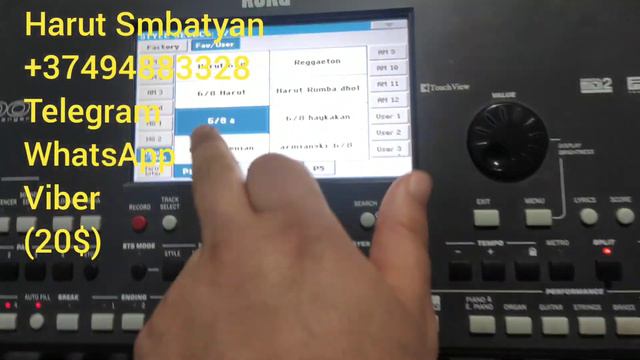 Armenian Style And Voice For Korg Pa 600 Armenian Set For Sale продается Армянский кавказский Sound