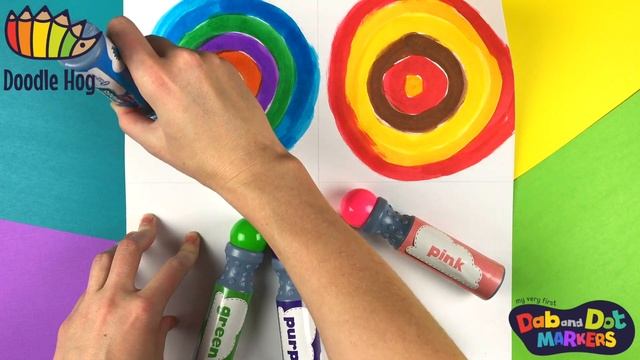 Kandinsky Concentric Circles Tutorial for Toddlers & Kids смотреть онлайн
