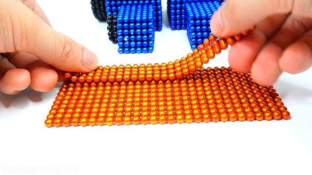 The crazy process of gathering small magnets to create an Optimus Prime robot смотреть онлайн