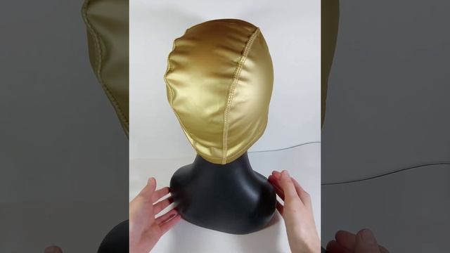 Шапочка для плавания комбинированная (Золотая)