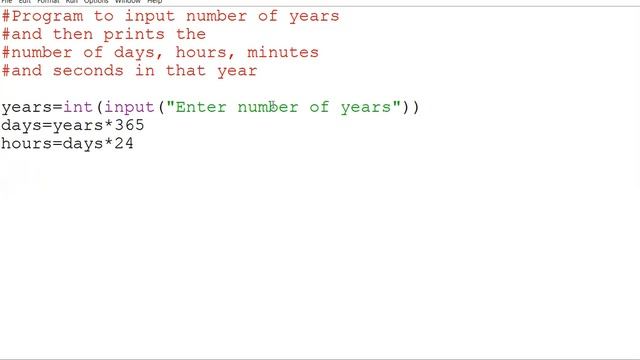 Part 6 Python Program to Convert year to days, hours,minutes,seconds смотреть онлайн