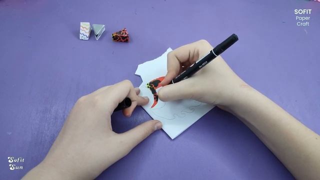 How To Make A Paper Three Headed Dragon. DIY Sofit PaperCraft