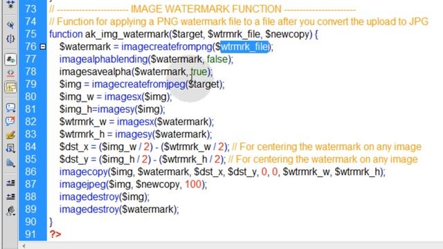 PHP Image Watermark Function Tutorial How To Apply Watermark On the Fly смотреть онлайн