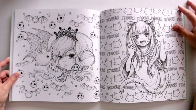 Best of Pop Manga Coloring Book by Camilla d'Errico Flip Through смотреть онлайн