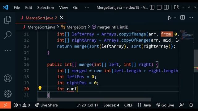 Understanding the MERGE SORT ALGORITHM [COMPLETE EXPLANATION] - (DSA Crash Course Series) смотреть онлайн