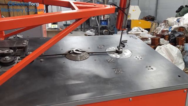 CNC 2D rebar bending machine 8 20 mm with 30° tabletop tilt | ElectroTorg Machinery Company смотреть онлайн