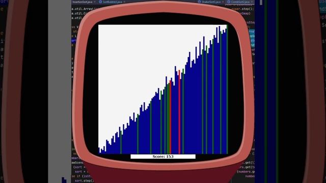 Comb sorting. Creating on CodeGym(JavaRush) game engine. Animation step-by-step. Java смотреть онлайн