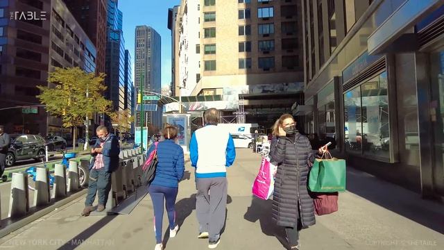 [4K] NEW YORK CITY - Broadway from Times Square to Columbus Circle & Central Park, Manhattan, Trave смотреть онлайн
