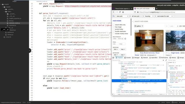 Web Scraping Real Estate with Scrapy | pagination - geo data - xpath смотреть онлайн