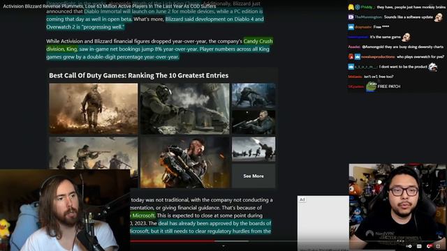 Blizzard Revenue CRASHES As 63 Million Players QUIT | Asmongold Reacts смотреть онлайн