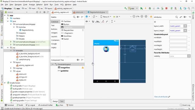 Community Blog App #1 : Firebase Setup & Register Screen design | Android studio Tutorial смотреть онлайн