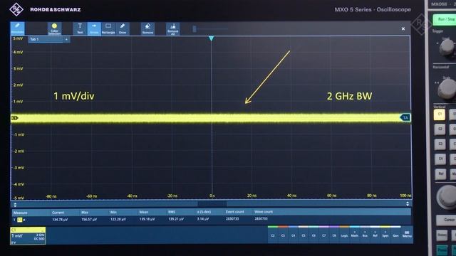 Low Noise Architecture - MXO 5 Series, 4 And 8 Channels Oscilloscopes Rohde & Schwarz