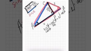 В треугольнике ABC угол C=90°, СН — высота, BC = 3,  косинус A = корень из 35/6. Найдите АН.