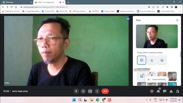 Solving Inverse virtual background Google Meet terbalik смотреть онлайн