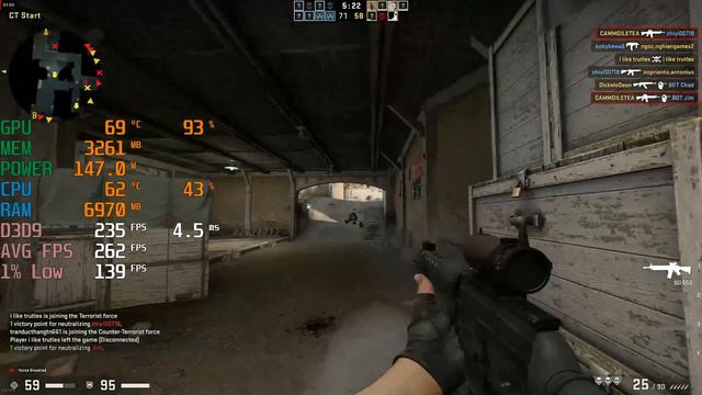 CSGO - i3 12100F + RX 6650 XT - 1440p Max Settings - Benchmark Fps Test смотреть онлайн