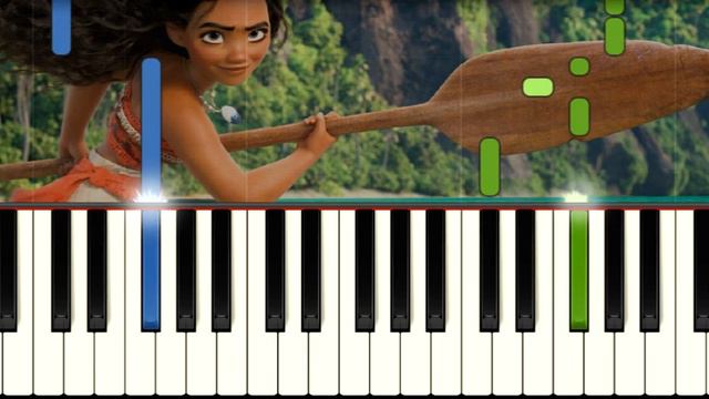 How Far I'll Go - Moana | SLOW EASY PIANO TUTORIAL + SHEET MUSIC by Betacustic смотреть онлайн