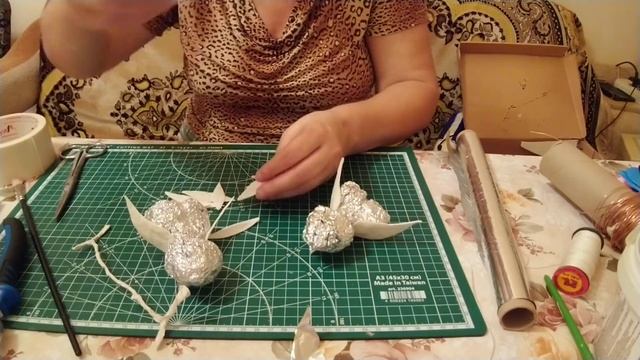 Ватная игрушка "Влюблённые птички". Мастер класс. Часть 1. смотреть онлайн