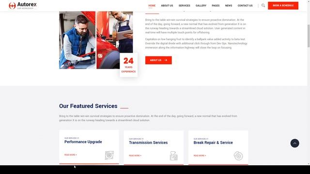 Autorex - Car Service and Workshop WordPress Theme 15 factory смотреть онлайн
