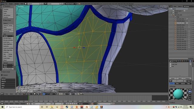 Blender 2.79: How to Clean up a model after using the Knife tool. (Xenoverse 2 Modding) смотреть онлайн