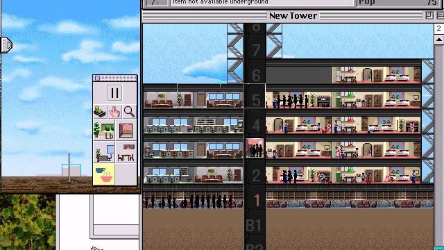SimTower (Macintosh game 1994 Maxis) смотреть онлайн