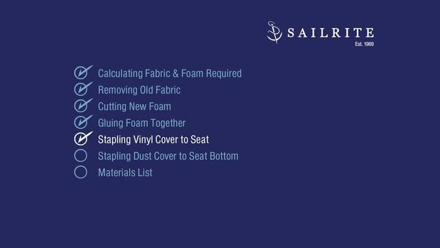 How To Re-cover A Chair Seat With Faux Leather / Vinyl Fabric