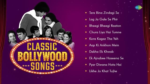 Classic Bollywood Songs | Non Stop Hindi Hits | Tere Bina Zindagi Se | Lag Ja Gale | Bheegi Bheegi смотреть онлайн