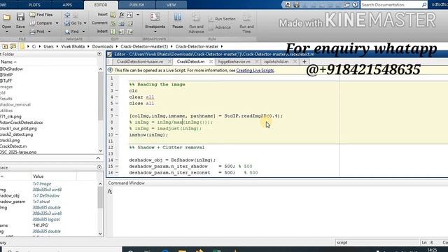 Wall and Concrete crack detection using Image processing Matlab-project in nsk @whats app 842154863 смотреть онлайн