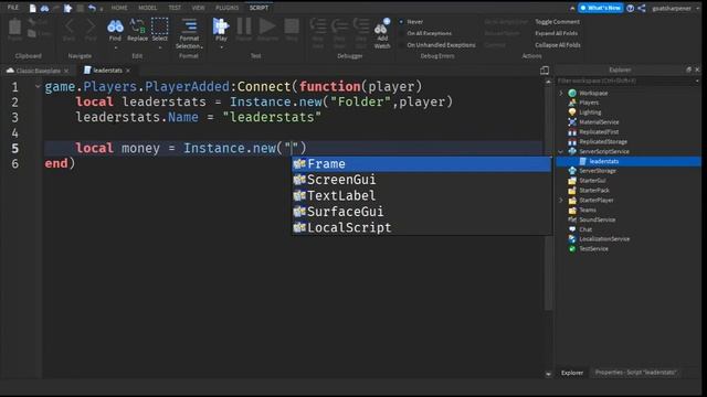 How to make Leaderstats in Roblox Studio! (2023) смотреть онлайн